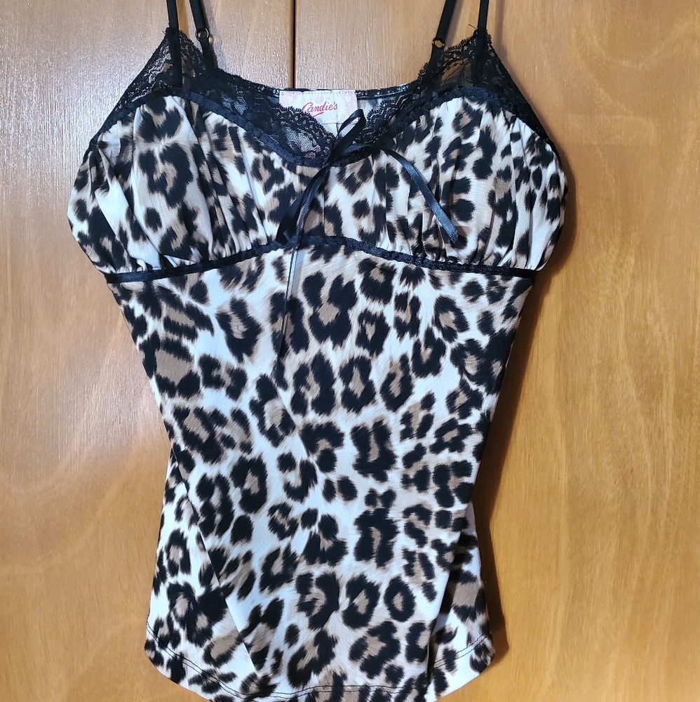 Candies animal print tank top